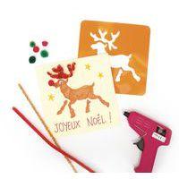 Pochoir plastique lavable 14,5 x 14,5 cm (Pochette de 6) - Noël thumbnail image 3