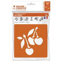 Pochoir plastique lavable 14,5 x 14,5 cm (Pochette de 6) - Les fruits thumbnail image 2