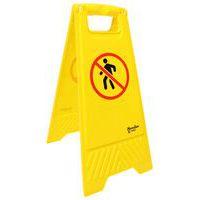 Chevalet de signalisation Interdit piétons - Manutan Expert