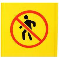 Chevalet de signalisation - Pictogramme Interdit piéton thumbnail image 3