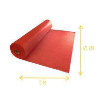 Rouleau feutrine 45 cm x 5 m non adhésif 1,3 mm rouge - Image 2