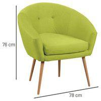 Fauteuil accueil en tissu Armand coloris Pistache - Image 3