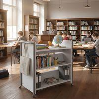 Chariot à livres Ellipse structure métal - Manutan Expert - Image 4