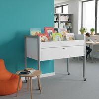 Bac multimédia Ellipse structure métal avec roulettes - Image 4