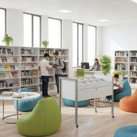 Bac multimédia Ellipse structure métal avec roulettes - Image 2