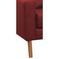 Canapé 3 places Stockolm PVC non feu lie-de-vin - Image 2