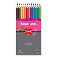 Etui 12 crayons de couleurs triangulaires mine 3,2 mm - Image principale