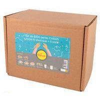 Lot de 6200 perles plastiques Ø9 et 6mm + 100m fils + 5pots - Image 2