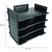 Corbeille à courrier TWIN FLEX  Noir - Image 2