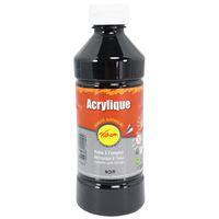 Flacon 500 ml gouache acrylique pichon - noir - Image 4