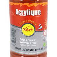 Flacon 500 ml gouache acrylique pichon - sienne brûlée - Image 2