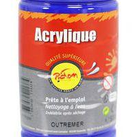 Flacon 500 ml gouache acrylique pichon - bleu outremer - Image 2