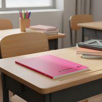 Cahier polypropylène 90g 96 pages seyes 17x22 cm - rose - Image 4