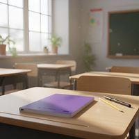 Cahier polypropylène 90g 96 pages seyes 24x32 cm - violet - Image 2