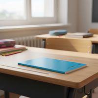 Cahier polypropylène 90g 96 pages seyes 24x32 cm - Turquoise - Image 3