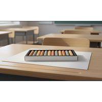 Boîte 12 pastels à l'huile couleurs métallisées 70 mm Ø 10 mm - Image 3