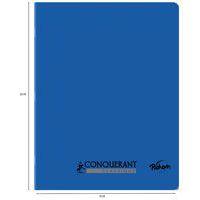 Cahier polypropylène 90g 96 pages seyes 17x22 cm   - bleu - Image 2