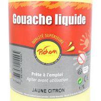 Flacon 1 litre gouache pichon avec bec verseur - jaune citron - Image 2