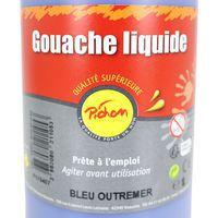 Flacon 1 litre gouache pichon avec bec verseur - bleu outremer - Image 2