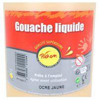 Flacon 2 litres gouache pichon avec bec verseur - ocre jaune - Image 2