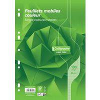 7000, Feuillets mobiles s/film 21x29,7 vert 100p séyès 80g - Image principale