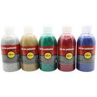 Assortiment 5 flacons 250ml gel pailleté Pichon - Image principale