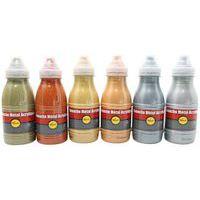 Assortiment de 6 flacons 250 ml. gouache métal pichon - Image 2