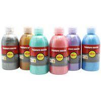 Boîte 6 flacons gouache nacrée pichon, 6 x 250 ml. - Image 4