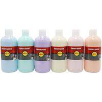 Assortiment 6 flacons 500 ml gouache pastel Pichon - Image principale