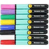 Marqueur peinture, laque brillante pichon, 6 ml - blanc - Image 2