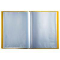 Reliure plastique 30 volets transparents A4 - Jaune - Image 4