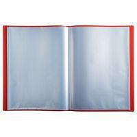 Reliure plastique 30 volets transparents A4 - Rouge - Image 4