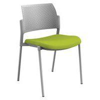Chaise Kyos dos polypropylène gris assise tissu Sokoa thumbnail image 6