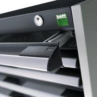 Armoire d'atelier à tiroirs Bott SL86 Ht100 cm 7 tiroirs p/g Gris/Bleu - Image 2