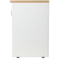 Armoire Quatuor 2 portes coulissantes coloris chêne/blanc - Image 4