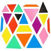 Pochette 40 feuilles gommettes (4800 gommettes) - triangulaires - Image 2