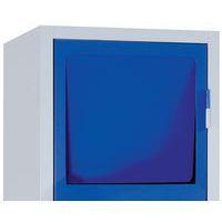 Armoire reception ligne sale 1 colonne 1 trappe Gris/bleu - Image 3