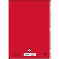 Cahier 96 pages Seyes 17x22 cm 80G - Polypropylène rouge - Image 2