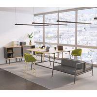 Table de réunion haute Alto profondeur 143 cm - Buronomic - Image 2