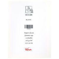 Feuille dessin blanc 200 g 25 x 32 cm gamme supérieure (Pochette de 10) - Image 3