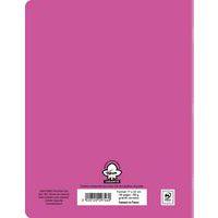 Cahier polypropylène 96 pages seyes 17x22 cm 80g rose - Image 2