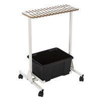 Chariot range raquettes de badminton et de tennis de table avec bac - Image principale