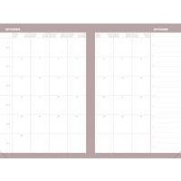 Agenda Universitaire Color Andrea marron 10x15cm août à août - Image 5