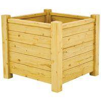 Jardinière Ventoux carrée 95x95x95 cm - pin traité - Image 2