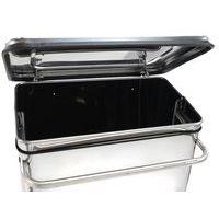 Conteneur mobile à pédale frontale amovible inox 110L - Manutan Expert - Image 2