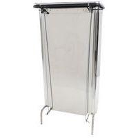 Conteneur mobile à pédale frontale amovible inox 110L - Manutan Expert - Image 5