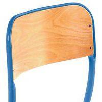 Chaise Atlas réglable appui sur table, dossier simple galbe, Bleu - Image 2