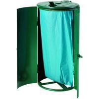 Poubelle en métal 120 litres H:100 cm Col.:Vert - Image 2