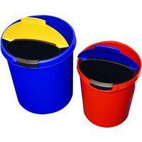 Corbeille en plastique - 30 L, Coloris : Bleu - Image 3