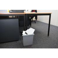 Lot de 4 Poubelle à papier en cône 21L Gris - Image 3